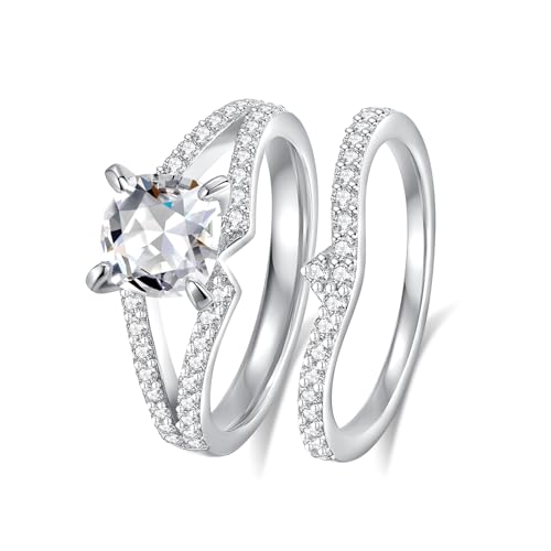 Moissanite Wedding Ring Sets for Women