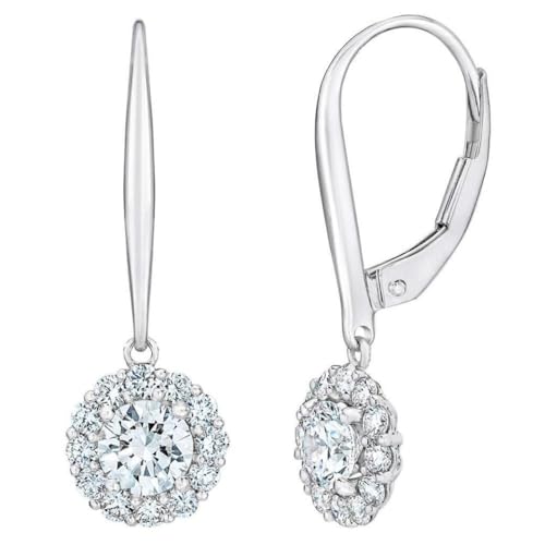 P3 Pompeii3 Lab Created Diamond White/Yellow Gold Stud Earrings