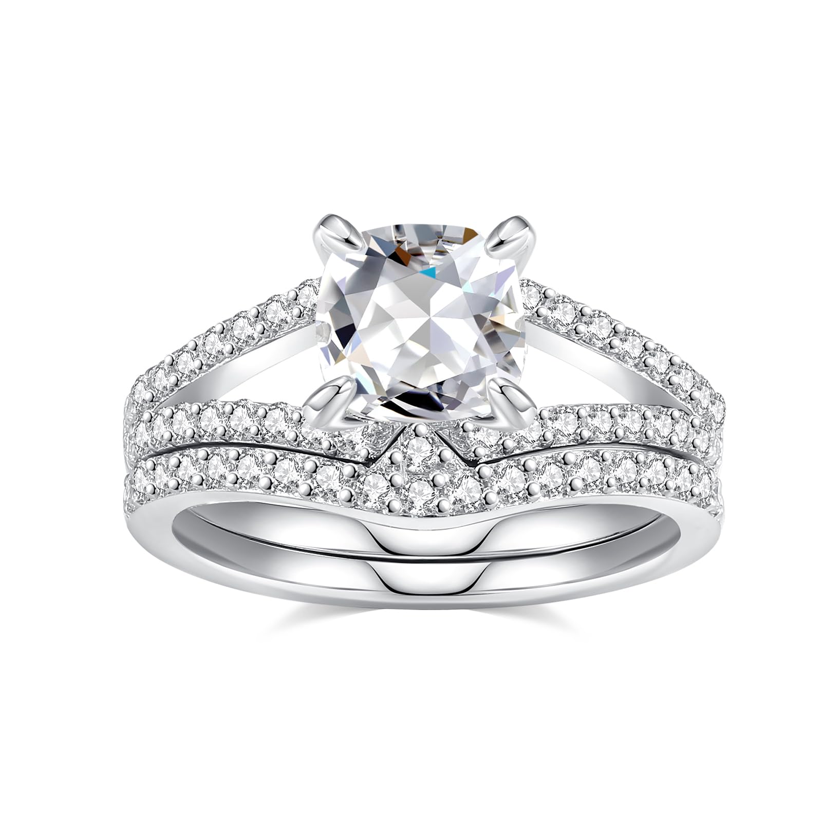 Moissanite Wedding Ring Sets for Women